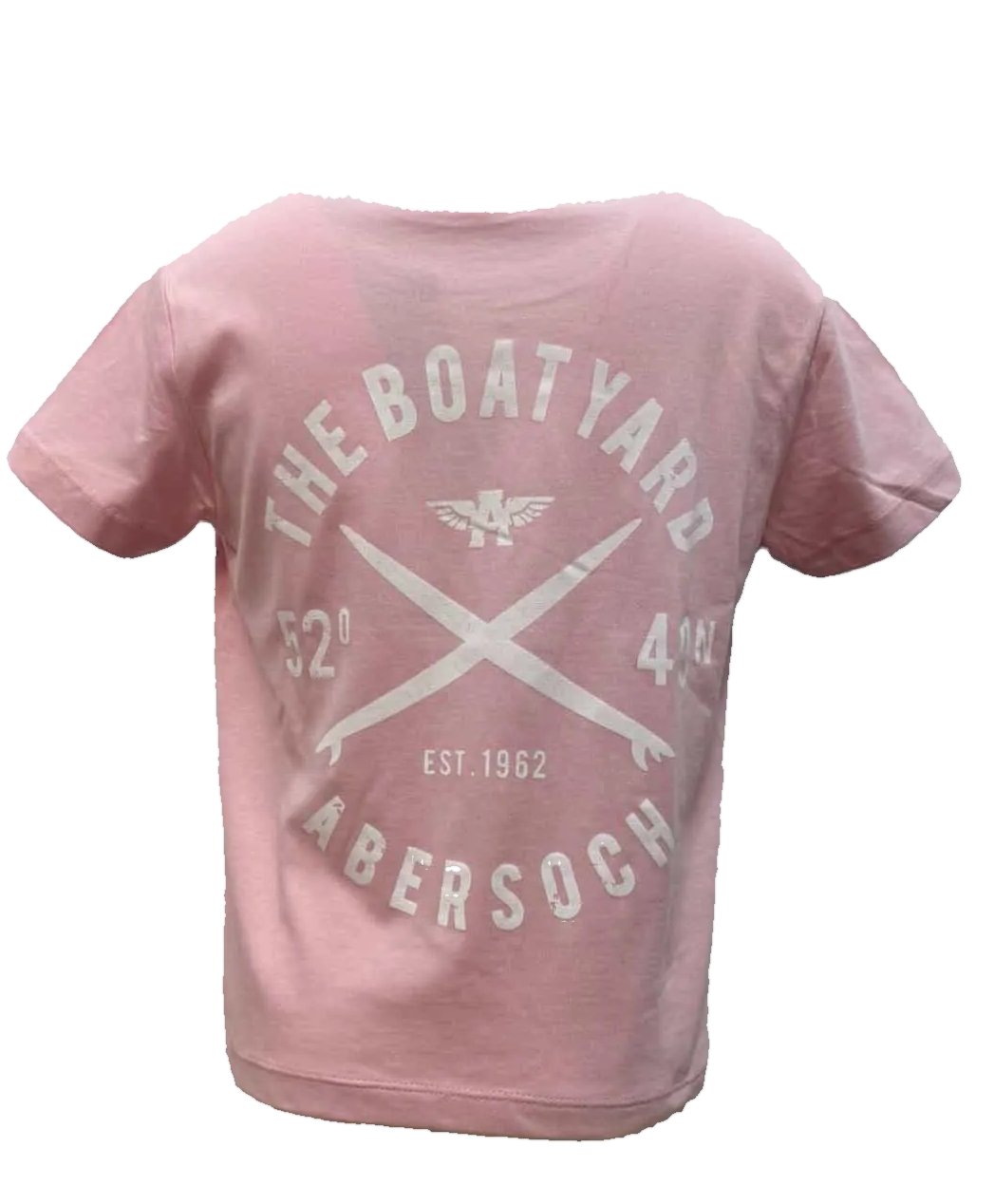Crossed Surf Design T-Shirt, Pink