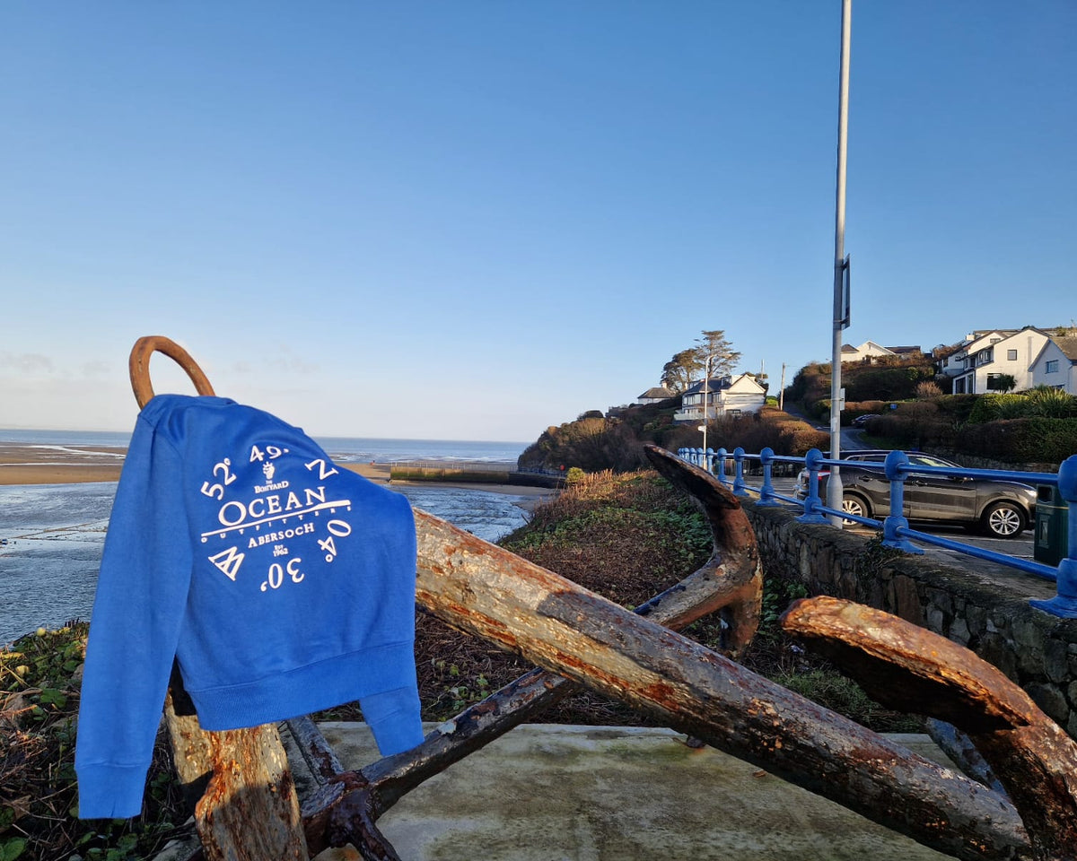 Organig Cotton Ocean Co-Ord Design Hoodie, Royal