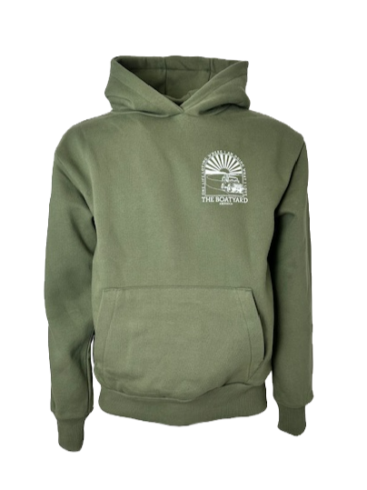Hoodie Dylunio oddi ar y ffordd, Khaki