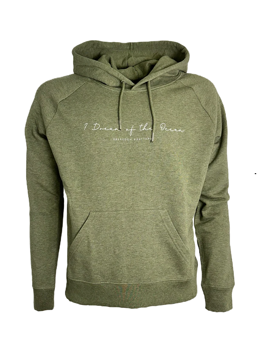 Dream Of The Ocean Signature Design Hoodie, Olive