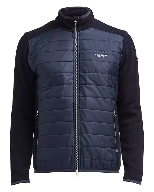 Peder Knitted Windproof Jacket, Navy