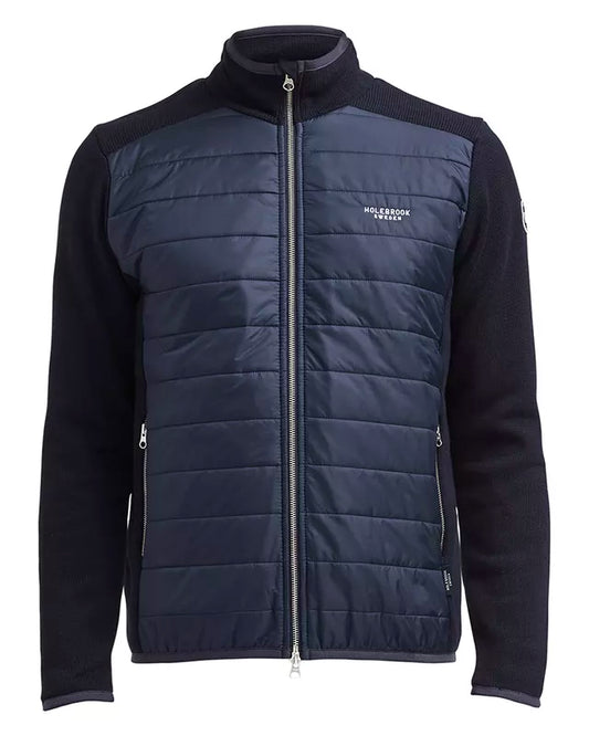 Peder Knitted Windproof Jacket, Navy