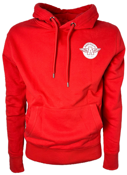 Organic Cotton Flying A Design Hoodie, Red