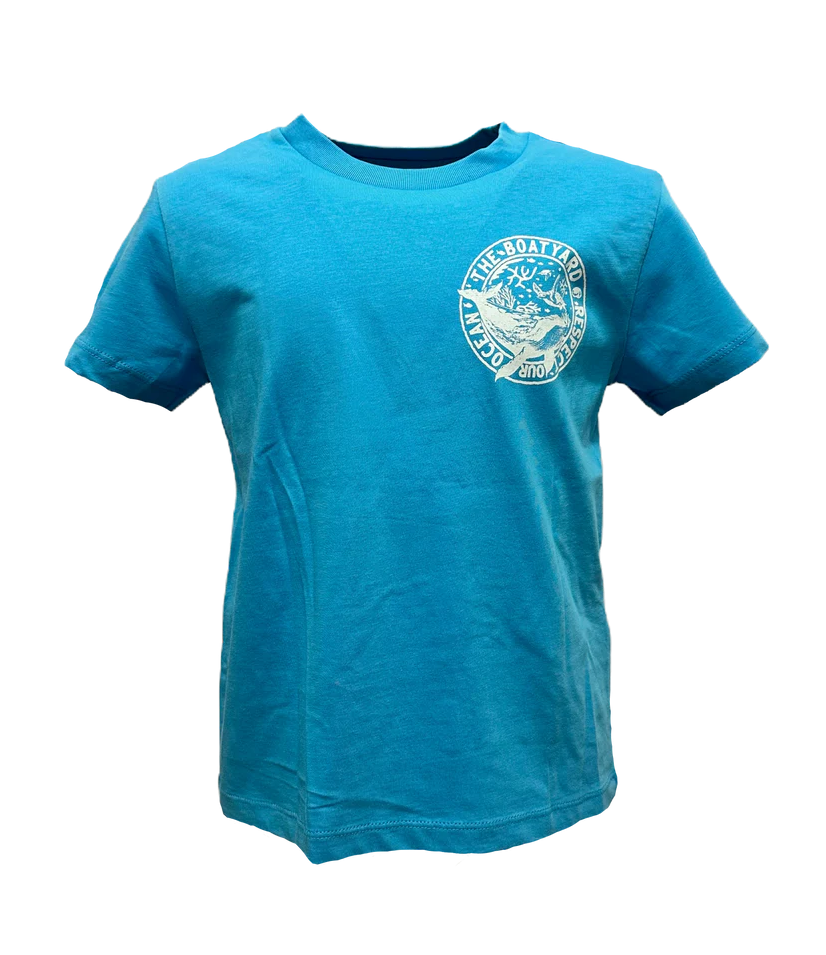 Parch Ein Ocean Design Kids T-shirt, Turquoise