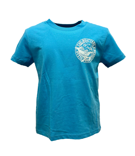 Parch Ein Ocean Design Kids T-shirt, Turquoise