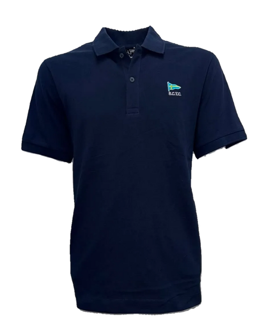 SCYC Embroidered Polo, Navy