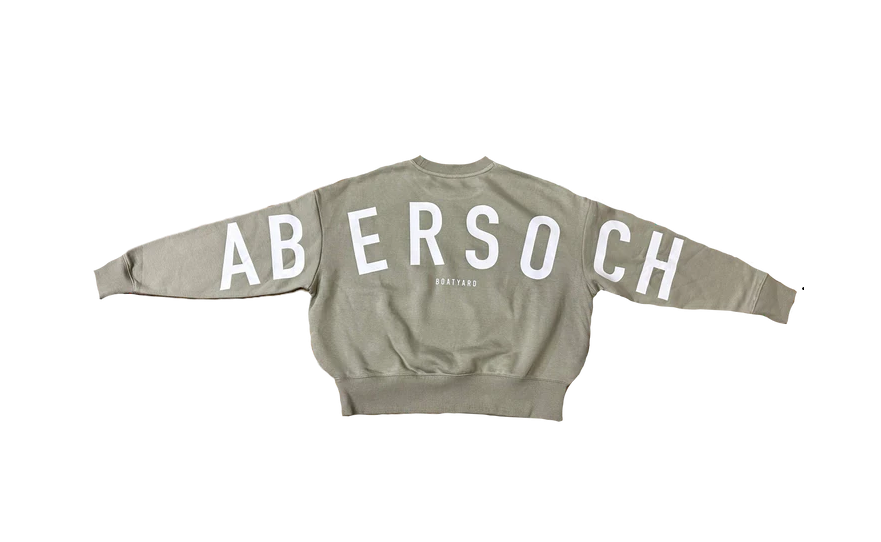 Abersoch Back Print Sweatshirt, Sage