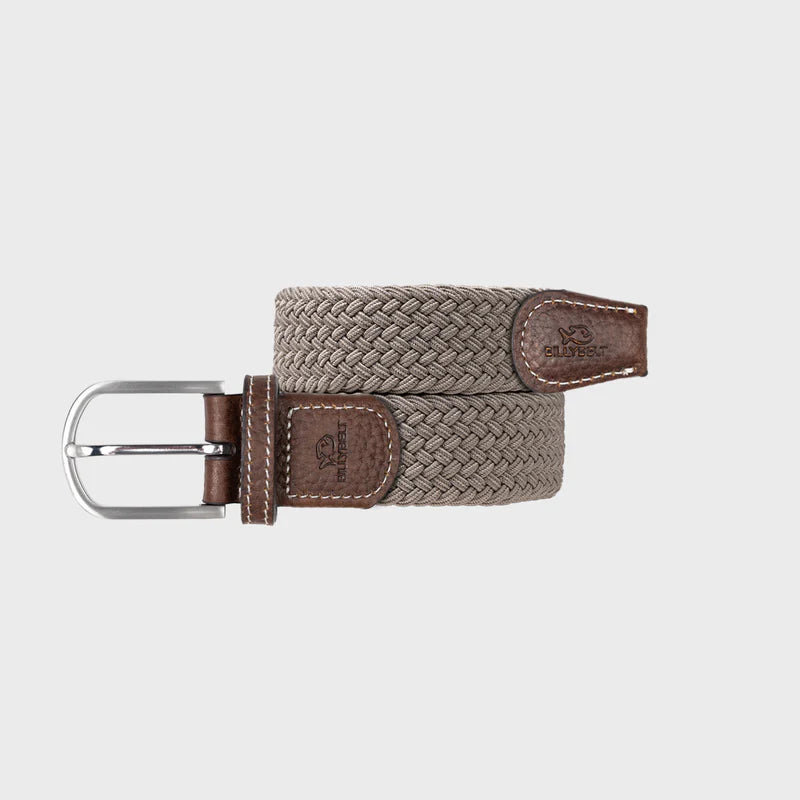 Dynion elastig gwehyddu BILLYBELT, Taupe Beige
